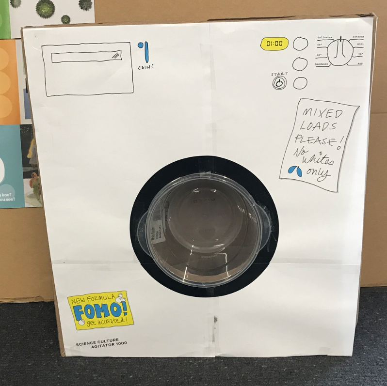 A prototype washing machine