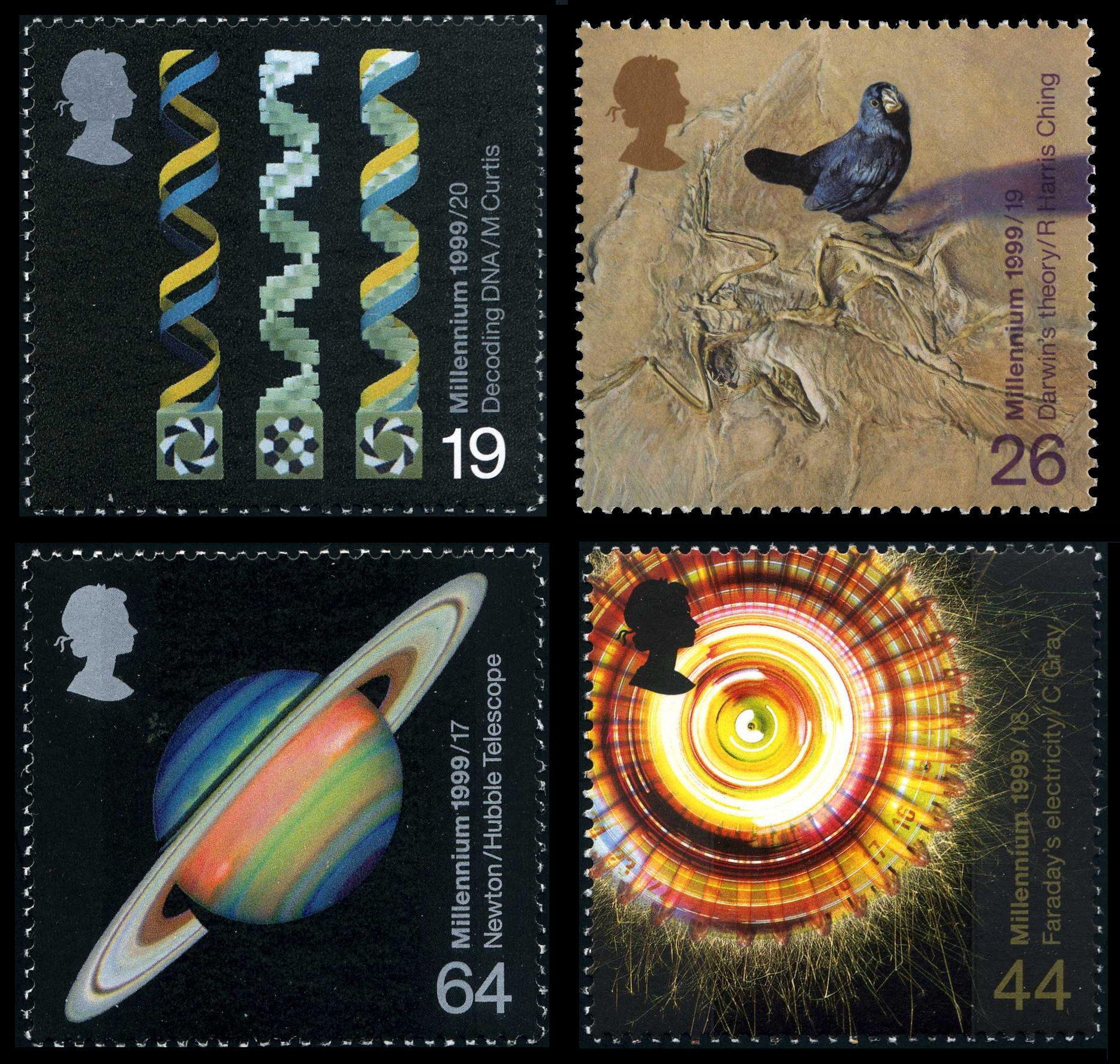 1999 Royal Mail Scientists' Tale stamp set